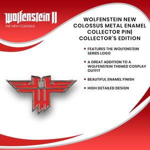Wolfenstein New Colossus Metal Enamel Collector Pin