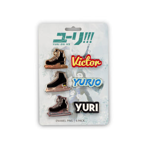 Yuri On Ice Collectible Enamel Pin Set