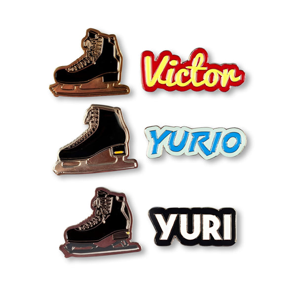 Yuri On Ice Collectible Enamel Pin Set