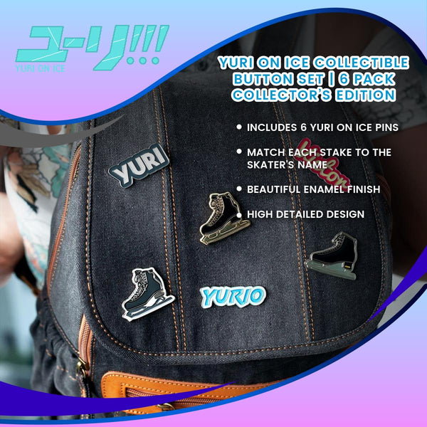 Yuri On Ice Collectible Enamel Pin Set