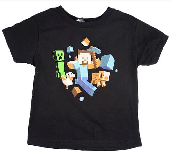 Minecraft Run Away! Youth T-Shirt X-Small