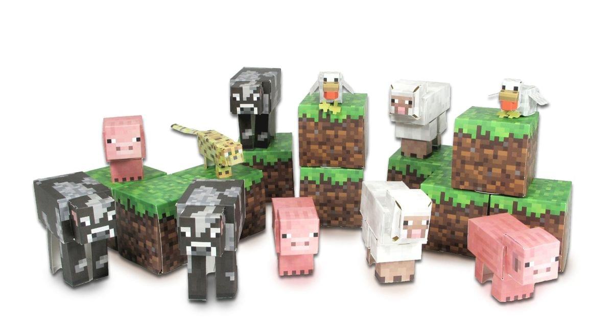 Minecraft Overworld Animal Mobs Pack Build Set