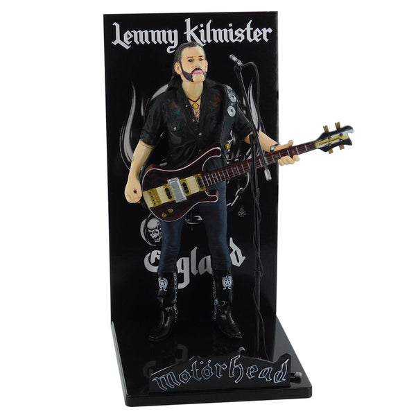 Motorhead Lemmy Kilmister Deluxe Figure Rickenbacker Guitar Dark Wood
