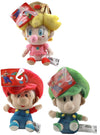 Super Mario Brothers 5" Plush Baby Set Of 3: Mario, Luigi, Peach