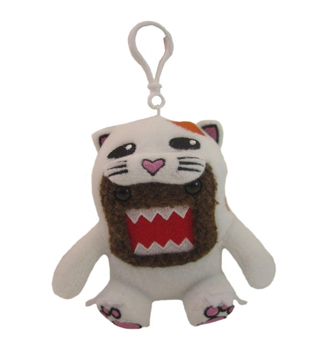Domo 4" Plush Clip On: White Cat Domo
