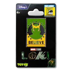 Marvel Studios Loki "Believe" Limited Edition Enamel Pin