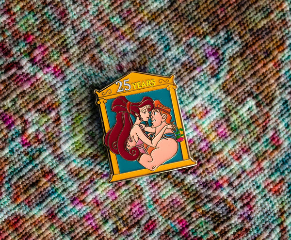 Disney Hercules and Meg 25th Anniversary Enamel Pin