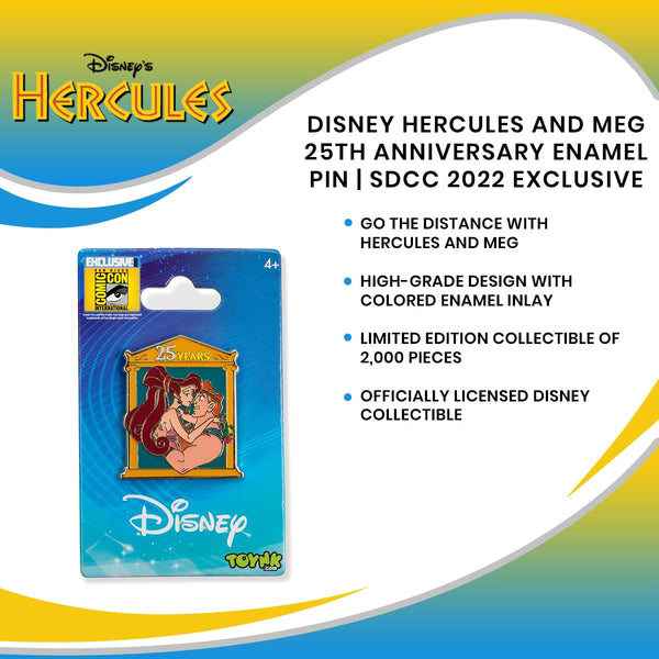 Disney Hercules and Meg 25th Anniversary Enamel Pin