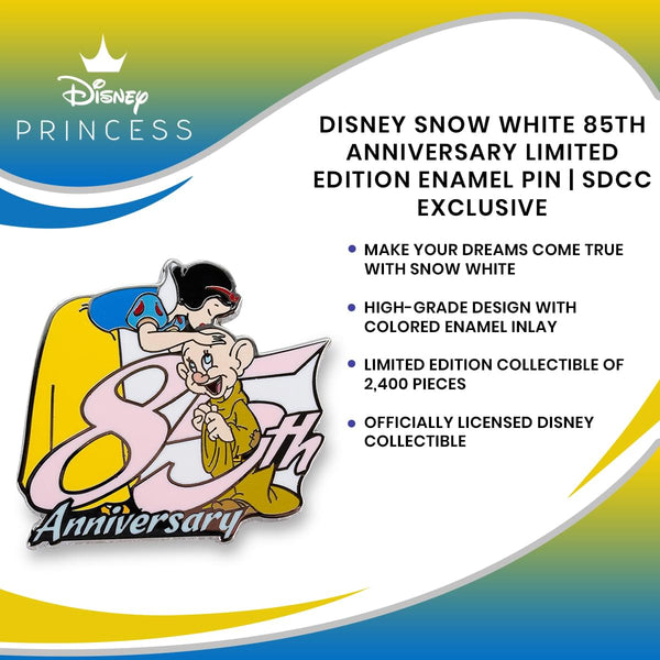 Disney Snow White 85th Anniversary Limited Edition Enamel Pin