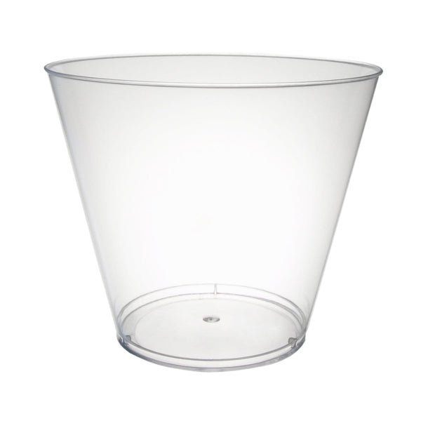 9 Oz Clear Plastic Tumbler Glasses Pack Of 20