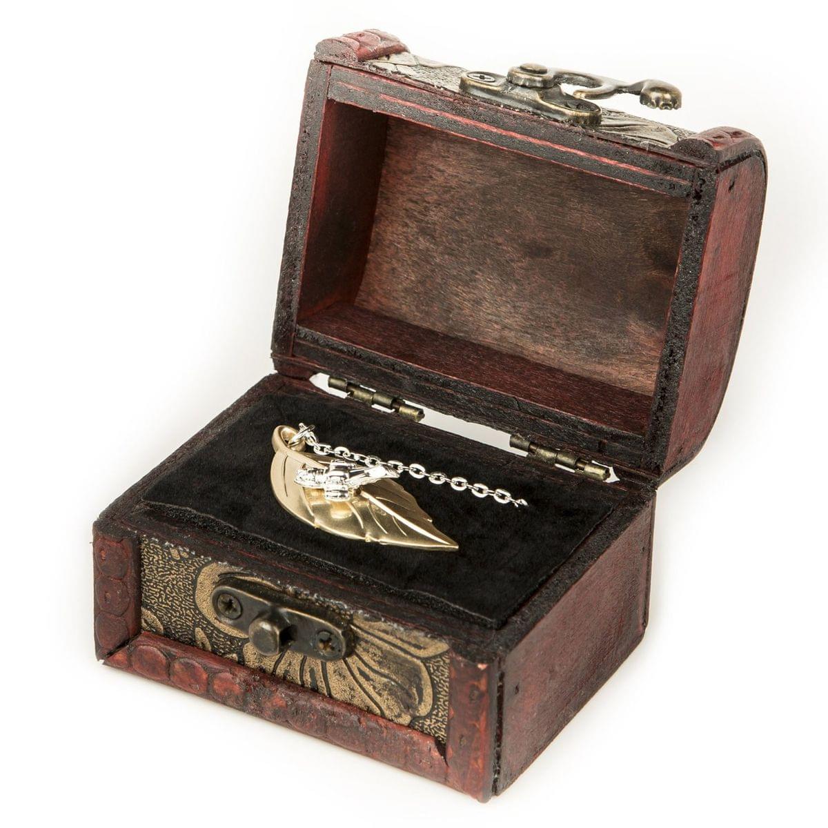 Firefly 14k Gold/Sterling Silver Plated Leaf on the Wind Pendant