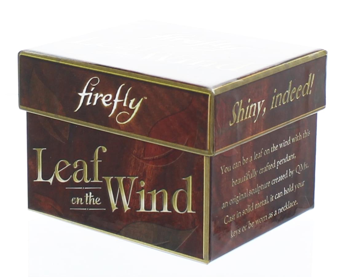 Firefly 14k Gold/Sterling Silver Plated Leaf on the Wind Pendant