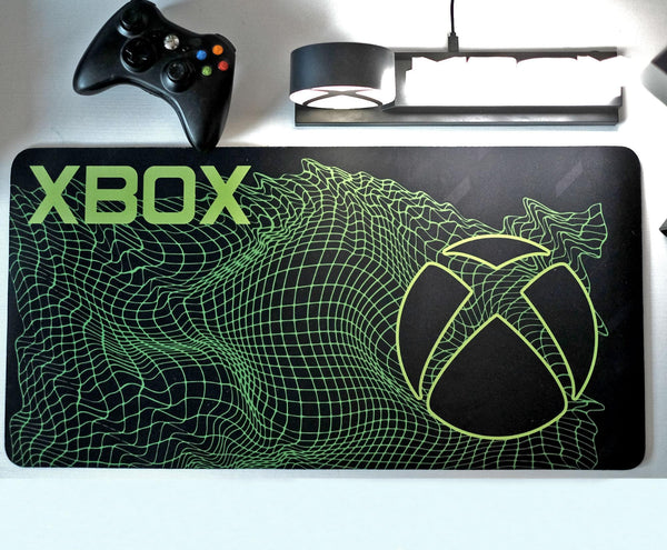 Xbox Office Rug Xbox Black Graphic Desk Mat Cover | 12 x 24 Inches - ToynkDownUnder