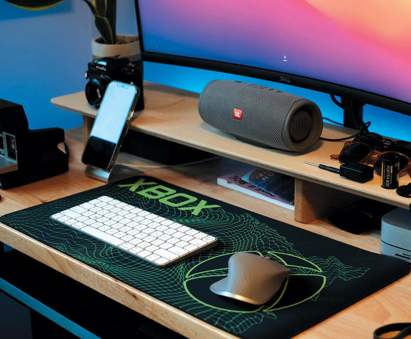 Xbox Black Graphic Desk Mat Cover