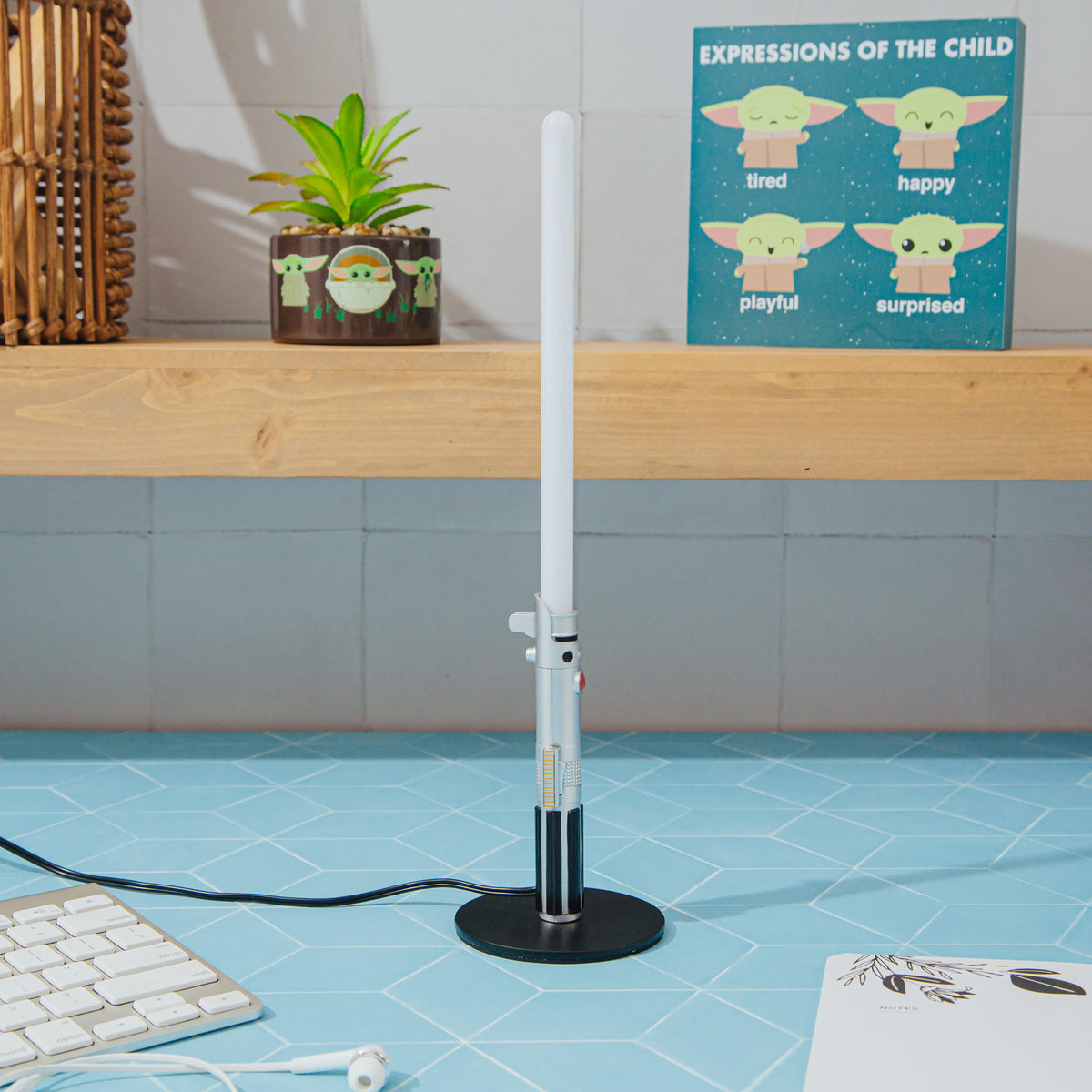 Star Wars Luke Skywalker Blue Lightsaber 12-Inch Mini LED Mood Light