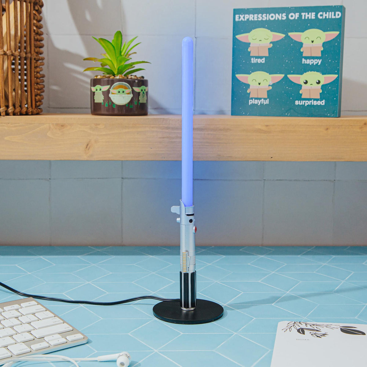 Star Wars Luke Skywalker Blue Lightsaber 12-Inch Mini LED Mood Light