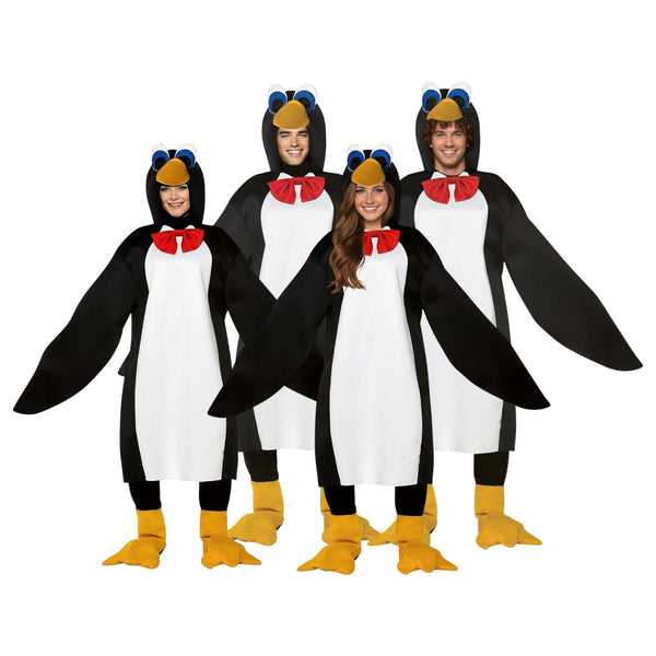 Penguin Adult Group Costume Set of 4