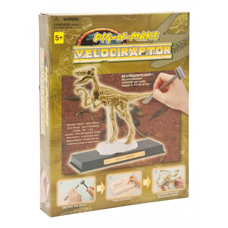 Dig-N-Make Fossil Excavation Kit: Velociraptor