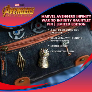 Marvel Avengers Infinity War 3D Infinity Gauntlet Pin