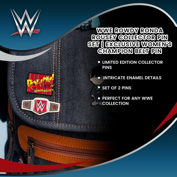 WWE Rowdy Ronda Rousey Collector Pin Set