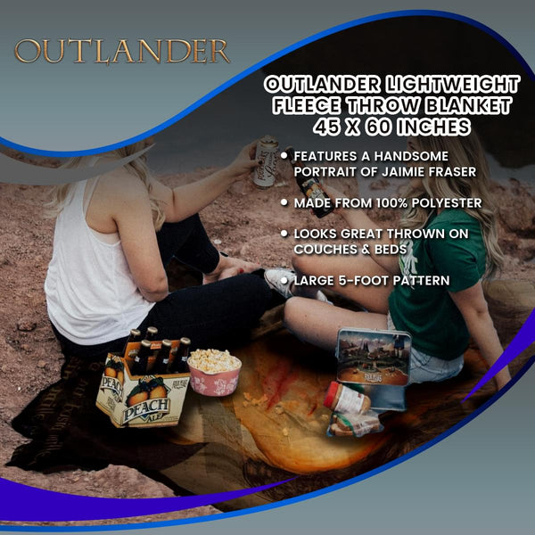 Outlander Lightweight Fleece Throw Blanket
