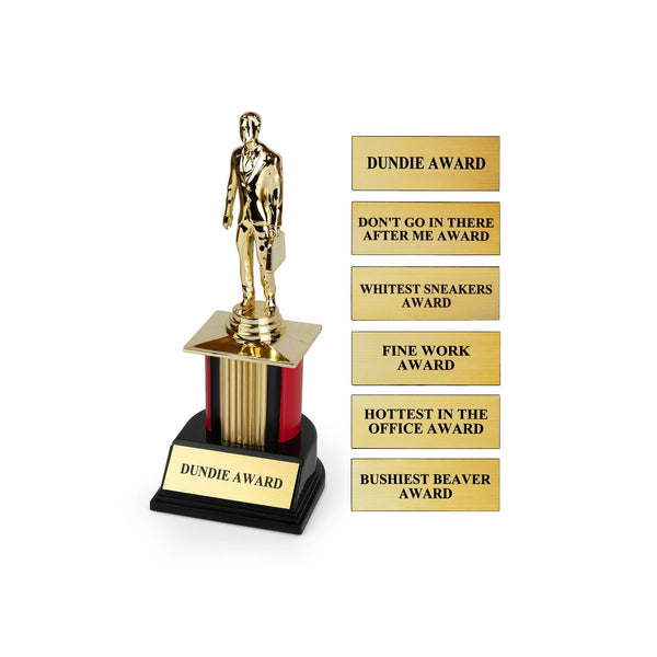 The Office Dundie Award Replica With 6 Interchangeable Plates