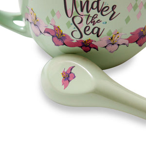 Disney The Little Mermaid Ariel Ceramic Soup Mug With Spoon