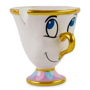 Disney Beauty And The Beast Chip Sculpted Ceramic Figural Mug