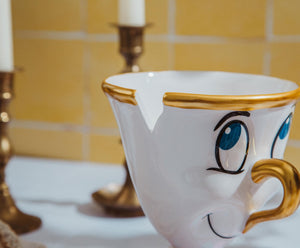 Disney Beauty And The Beast Chip Sculpted Ceramic Figural Mug