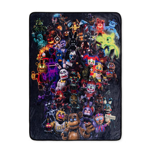 Five Nights At Freddy's Character Collage Fleece Throw Blanket
