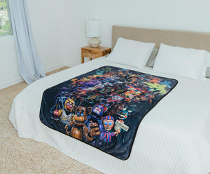 Five Nights At Freddy's Character Collage Fleece Throw Blanket
