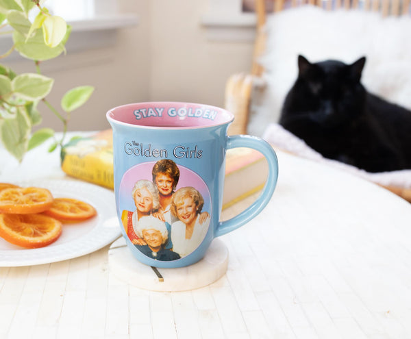 The Golden Girls "Stay Golden" Wide Rim Ceramic Coffee Mug