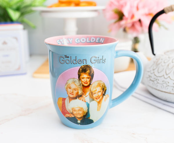 The Golden Girls "Stay Golden" Wide Rim Ceramic Coffee Mug