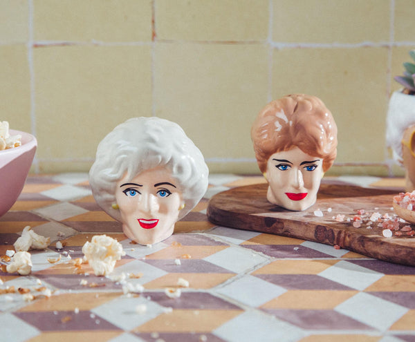 The Golden Girls Rose and Blanche Ceramic Salt and Pepper Shakers