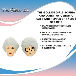 The Golden Girls Sophia and Dorothy Ceramic Salt and Pepper Shakers