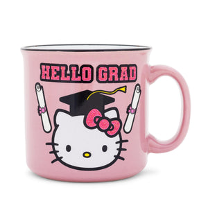 Sanrio Hello Kitty "Hello Grad" Ceramic Glitter Camper Mug