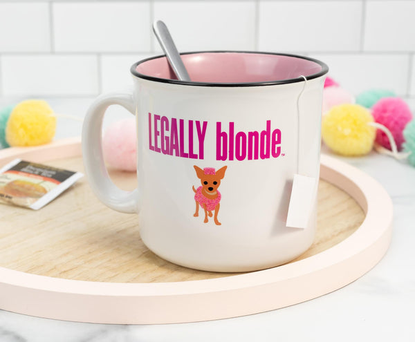 Legally Blonde "Bend and Snap" Ceramic Glitter Camper Mug