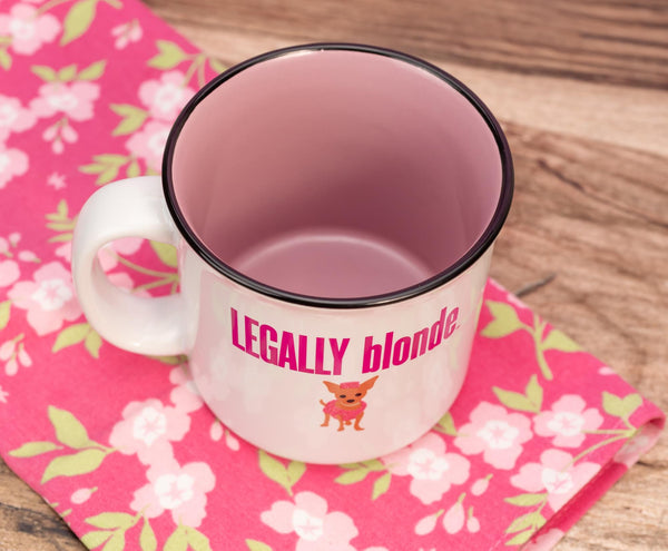 Legally Blonde "Bend and Snap" Ceramic Glitter Camper Mug