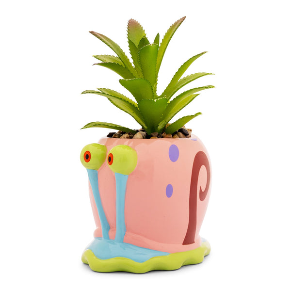 Nickelodeon SpongeBob SquarePants Gary Mini Planter With Artificial Succulent