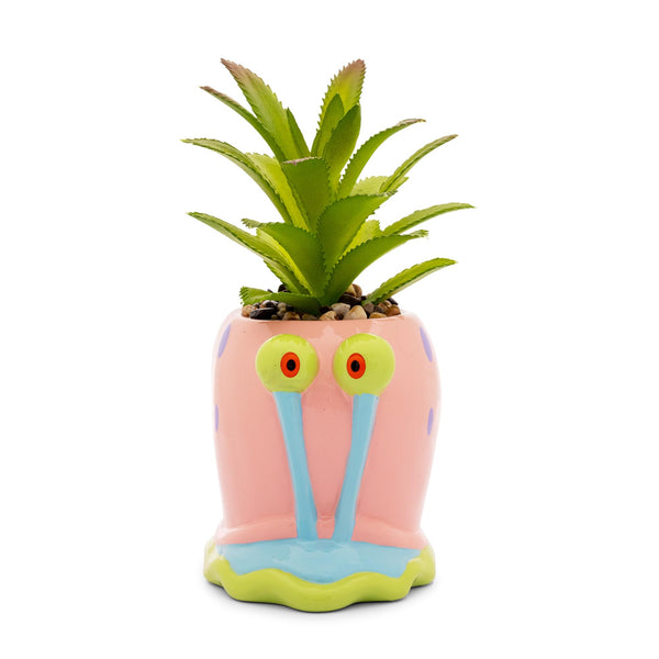 Nickelodeon SpongeBob SquarePants Gary Mini Planter With Artificial Succulent