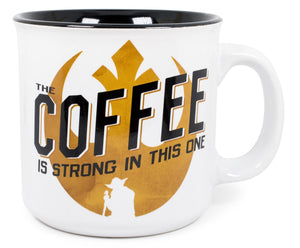Star Wars "Coffee Is Strong In This One" Ceramic Camper Mug