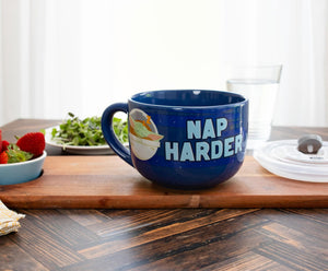 Star Wars: The Mandalorian "Work Hard" Ceramic Soup Mug With Lid