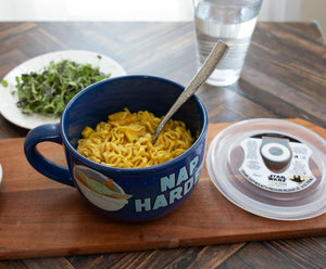 Star Wars: The Mandalorian "Work Hard" Ceramic Soup Mug With Lid