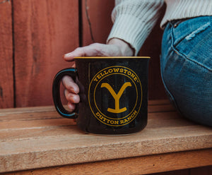 Yellowstone Dutton Ranch Ceramic Camper Mug