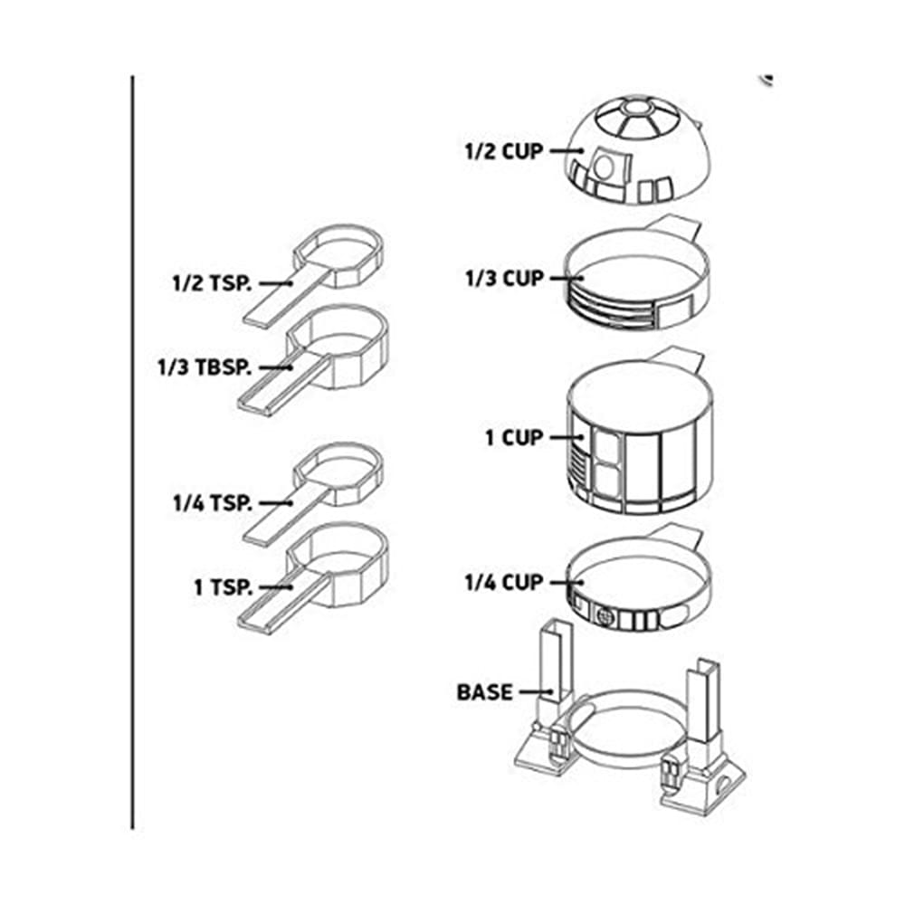 Star Wars R2-D2 Measuring Cups