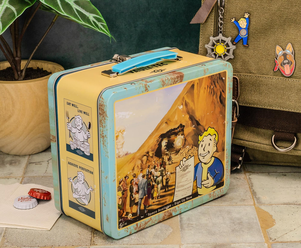Fallout Vault-Tec "Prepare For The Future" Retro Metal Lunchbox