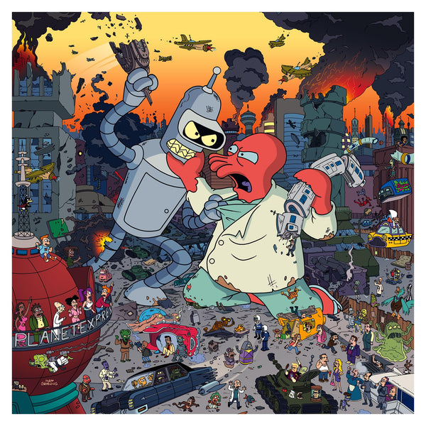 Futurama Bender vs. Zoidberg 1000-Piece Jigsaw Puzzle