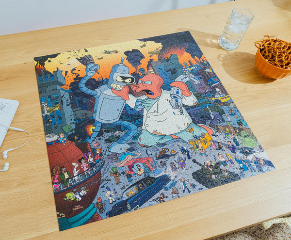 Futurama Bender vs. Zoidberg 1000-Piece Jigsaw Puzzle