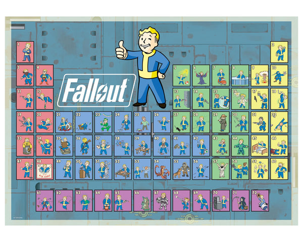 Fallout Periodic Table Of Vault Boy 1000-Piece Jigsaw Puzzle