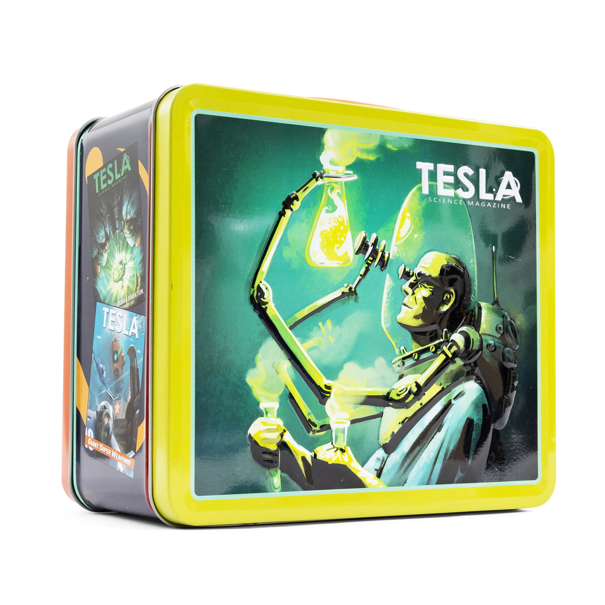 Fallout Tesla Science Magazine Metal Retro Metal Lunchbox